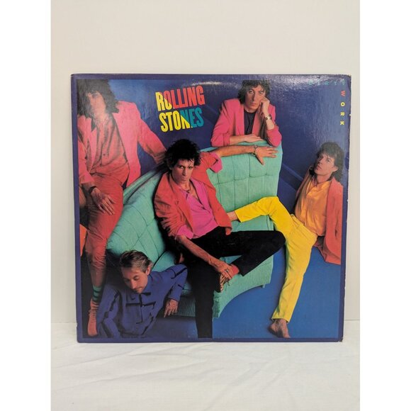 Rolling Stones Dirty Work OC 40250 Vinyl LP Record Columbia Records 1986 - Picture 1 of 9